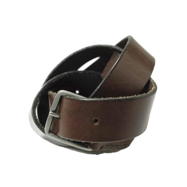 HALCYON BELT COMPANY ハルシオンベルトカンパニー イギリス製 SADDLE LEATHER BELT サドルレザーベルト 32 ダークブラウン g9332 | 