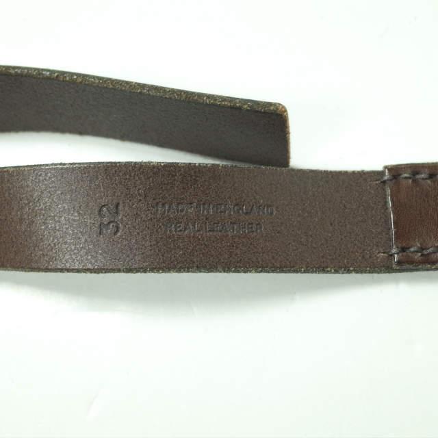 HALCYON BELT COMPANY ハルシオンベルトカンパニー イギリス製 SADDLE LEATHER BELT サドルレザーベルト 32 ダークブラウン g9332 |  | 06