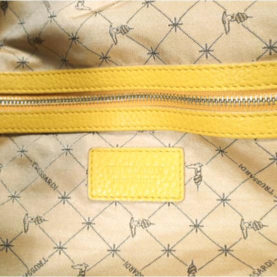 TRUSSARDI トラサルディ イタリア製 カーフレザー トートバッグ ラージサイズ 23281 / 1CB211J220 6 マスタード カバン g9348 |  | 05
