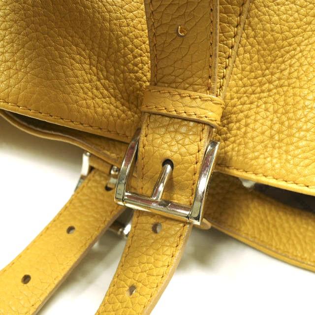 TRUSSARDI トラサルディ イタリア製 カーフレザー トートバッグ ラージサイズ 23281 / 1CB211J220 6 マスタード カバン g9348 |  | 06