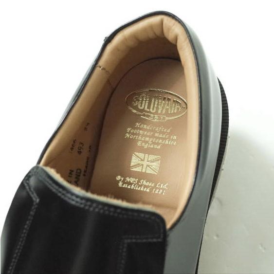 新品 SOLOVAIR ソロヴェアー CASUAL SHOE SLIPON HI - SHINE クリアソール レザースリッポン 1466-HS-01 UK8.5(27cm) ブラック g9396 |  | 06