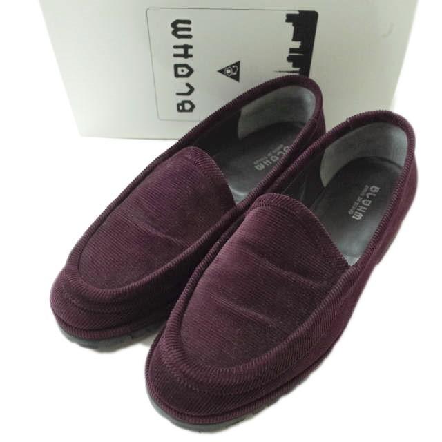 BLOHM ブローム HOMIES RAT コーデュロイローファー BL-02 27cm PURPLE スリッポン シューズ g9487 | 