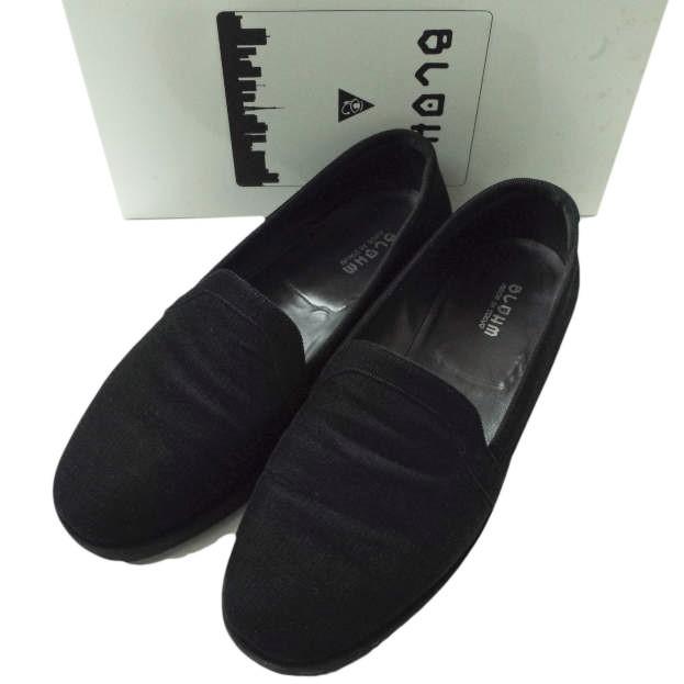 BLOHM ブローム STORE SLIP コーデュロイローファー BL-07 27cm BLACK スリッポン シューズ g9490 | 