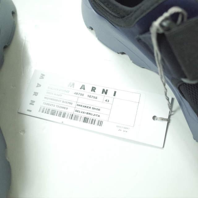 新品 MARNI マルニ ネオプレン ベルクロストラップスニーカー M24WS0047 43(28cm) NAVY スニーカー シューズ g9492 |  | 06