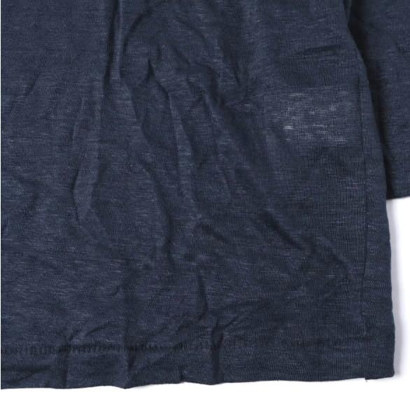 Violet Buffalo Wallows ヴァイオレットバッファローワローズ ボートネックハイゲージリネンニット 086-32501 M NAVY 七分袖 DRESSTERIOR |  | 05