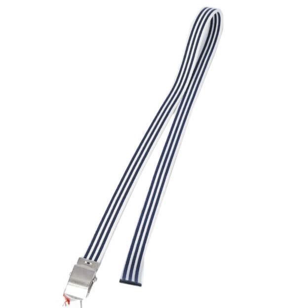 新品 DRESSTERIOR ドレステリア イタリア製 ボーダーガチャベルト 036-91196 Free NAVY/WHITE キャンバス GIベルト g9631 |  | 01
