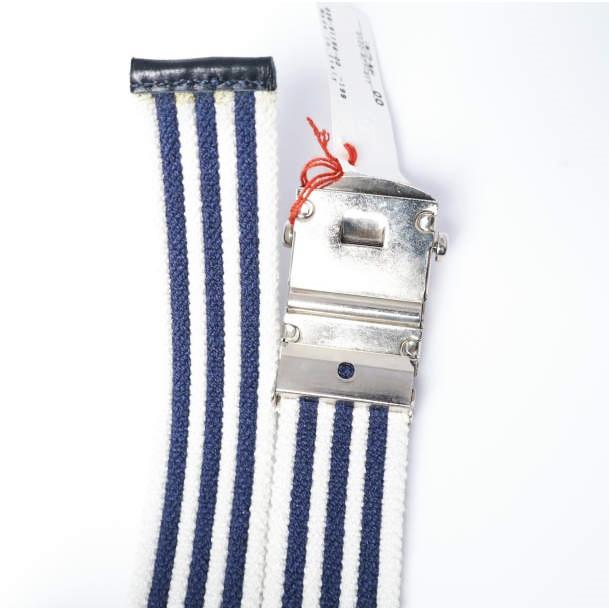 新品 DRESSTERIOR ドレステリア イタリア製 ボーダーガチャベルト 036-91196 Free NAVY/WHITE キャンバス GIベルト g9631 |  | 03