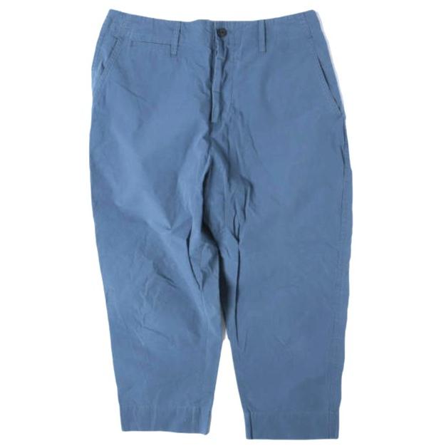 VOTE MAKE NEW CLOTHES ボートメイクニュークローズ 日本製 コットンナイロン テーパードパンツ VT-0013 M NAVY ボタンフライ ボトムス | 