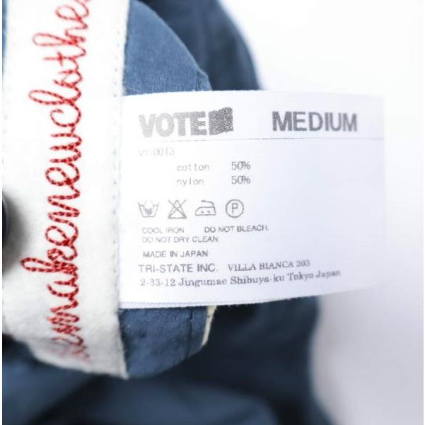VOTE MAKE NEW CLOTHES ボートメイクニュークローズ 日本製 コットンナイロン テーパードパンツ VT-0013 M NAVY ボタンフライ ボトムス |  | 07