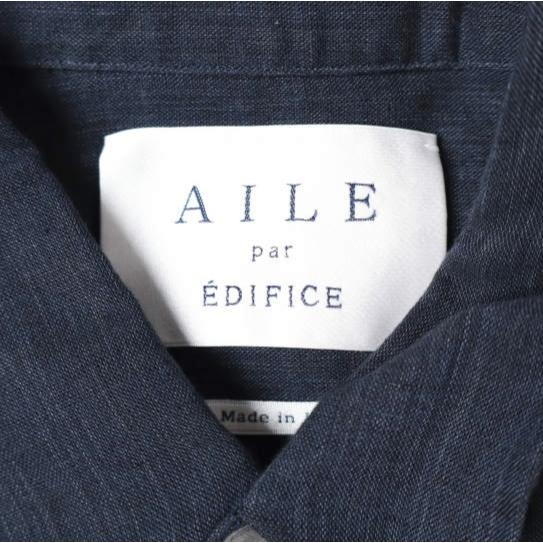 AILE par EDIFICE エル パー エディフィス 日本製 ウッドボタン リネンシャツ 16050300801910 38 NAVY 長袖 トップス g9826 |  | 02