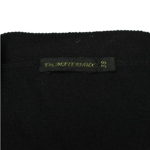 ETS.MATERIAUX マテリオ ハイゲージシルクニットVネックカーディガン 38 ブラック EDIFICE トップス g9843 |  | 02