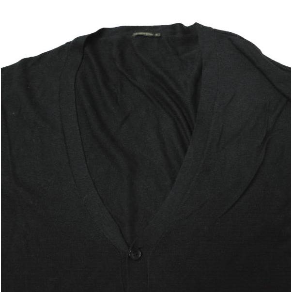 ETS.MATERIAUX マテリオ ハイゲージシルクニットVネックカーディガン 38 ブラック EDIFICE トップス g9843 |  | 03