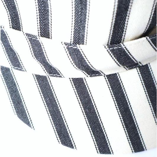 ANTHONY PETO アンソニーぺト フランス製 コットンヘリンボーン マリンキャップ 59 OFF WHITE/NAVY ストライプ キャスケット 帽子 g9845 |  | 04