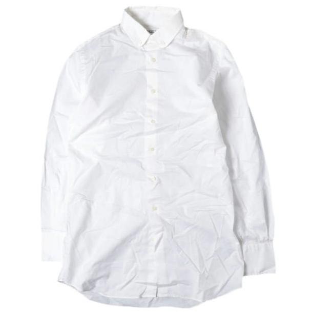 INDIVIDUALIZED SHIRTS UNITED ARROWSカスタムオーダー限定 コットンツイルラウンドカラーBDシャツ オーダーサイズ(L程度) ホワイト 丸襟 | 