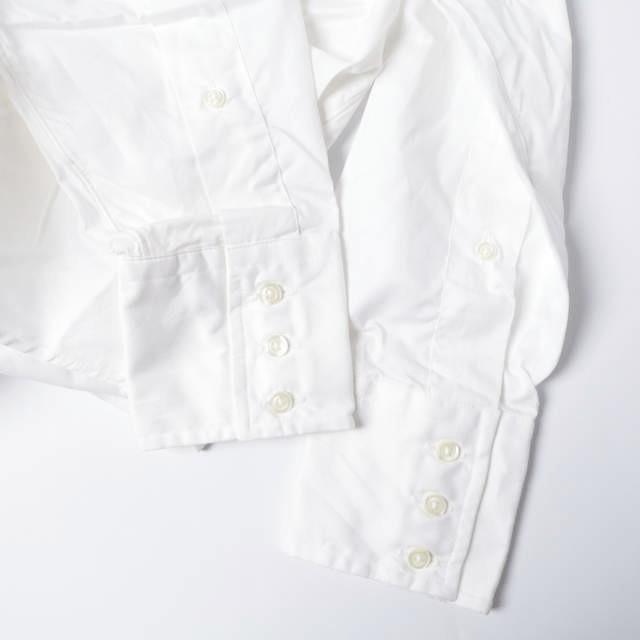 INDIVIDUALIZED SHIRTS UNITED ARROWSカスタムオーダー限定 コットンツイルラウンドカラーBDシャツ オーダーサイズ(L程度) ホワイト 丸襟 |  | 04