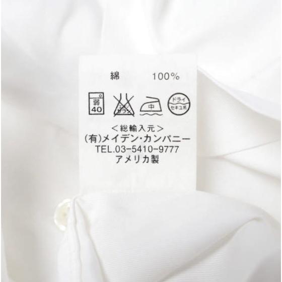 INDIVIDUALIZED SHIRTS UNITED ARROWSカスタムオーダー限定 コットンツイルラウンドカラーBDシャツ オーダーサイズ(L程度) ホワイト 丸襟 |  | 07