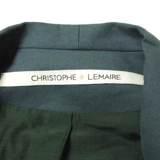 CHRISTOPHE LEMAIRE クリストフルメール コットンリネン ショールカラーダブルジャケット 55231-01520 1 グリーン アウター g9953 |  | 02