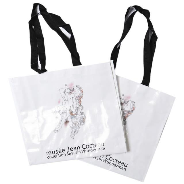 JEAN COCTEAU ジャンコクトー アートデザイン ショッパーバッグ 2個セット WHITE トートバッグ カバン g9963 | 