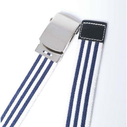 DANDY PIU ダンディピュウ イタリア製 ボーダーガチャベルト Free NAVY/WHITE キャンバス GIベルト g9983 |  | 02