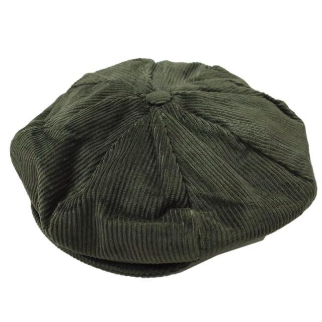新品 Hanna Hats ハンナハッツ アイルランド製 コーデュロイ ニュースペーパーボーイハット L(59-60cm) OLIVE キャスケット 帽子 g9989 | 