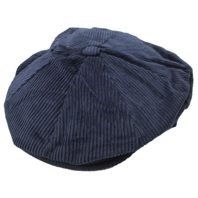 新品 Hanna Hats ハンナハッツ アイルランド製 コーデュロイ ニュースペーパーボーイハット L(59-60cm) NAVY キャスケット 帽子 g9990 | 
