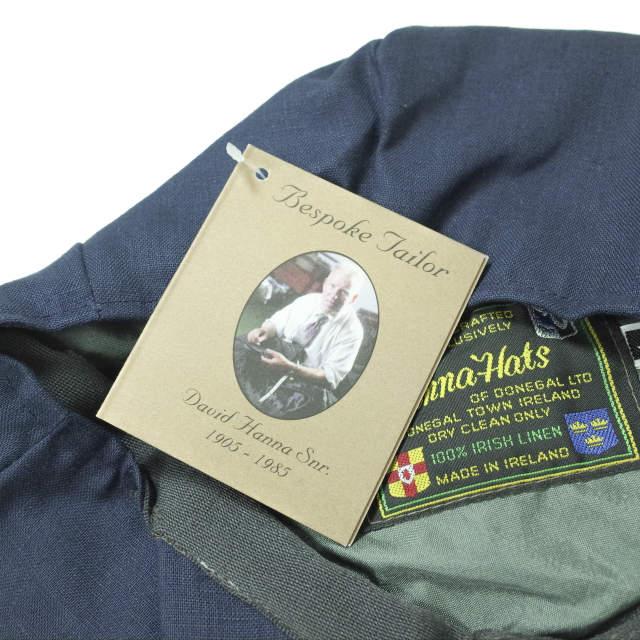 新品 Hanna Hats ハンナハッツ アイルランド製 アイリッシュリネン ニュースペーパーボーイハット L(59-60cm) NAVY キャスケット g9992 |  | 07
