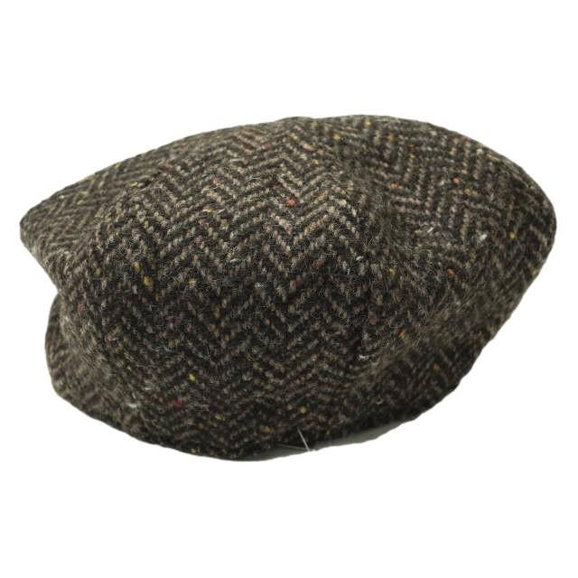 新品 Hanna Hats ハンナハッツ ネップヘリンボーンツイード ニュースペーパーボーイハット L(59-60cm) BROWN ウール キャスケット g9993 |  | 01
