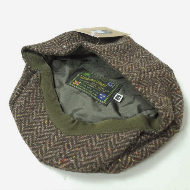 新品 Hanna Hats ハンナハッツ ネップヘリンボーンツイード ニュースペーパーボーイハット L(59-60cm) BROWN ウール キャスケット g9993 |  | 03