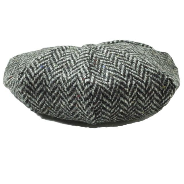 新品 Hanna Hats ハンナハッツ ネップヘリンボーンツイード ニュースペーパーボーイハット L(59-60cm) GRAY ウール キャスケット g9994 |  | 01