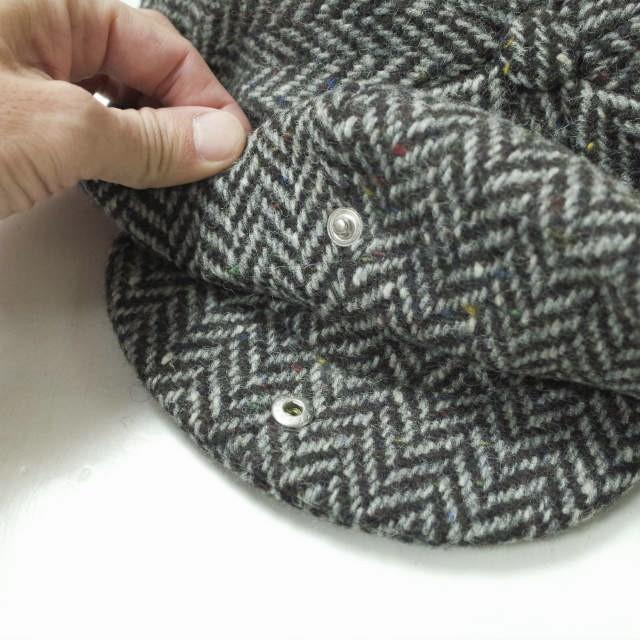新品 Hanna Hats ハンナハッツ ネップヘリンボーンツイード ニュースペーパーボーイハット L(59-60cm) GRAY ウール キャスケット g9994 |  | 03