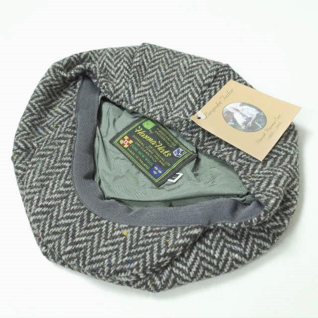 新品 Hanna Hats ハンナハッツ ネップヘリンボーンツイード ニュースペーパーボーイハット L(59-60cm) GRAY ウール キャスケット g9994 |  | 06