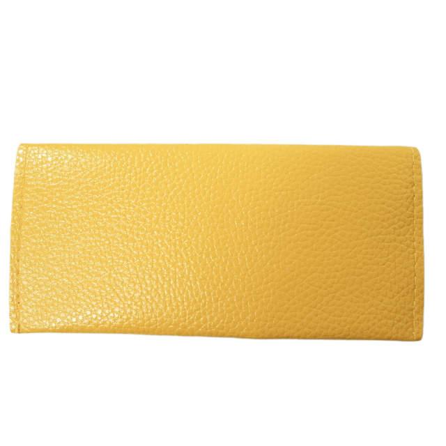 新品 no brand ノーブランド フェイクレザー ロングウォレット イエロー 二つ折り 長財布 カード入れ お札入れ h001 |  | 01
