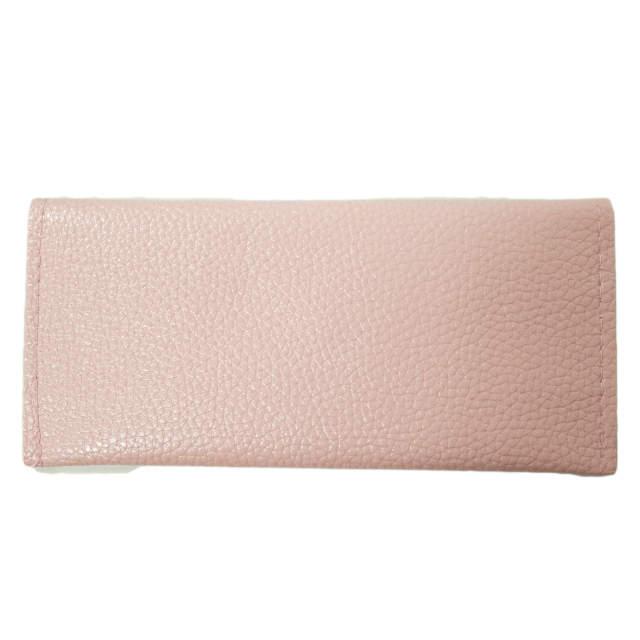 新品 no brand ノーブランド フェイクレザー ロングウォレット ピンク 二つ折り 長財布 カード入れ お札入れ h009 |  | 01