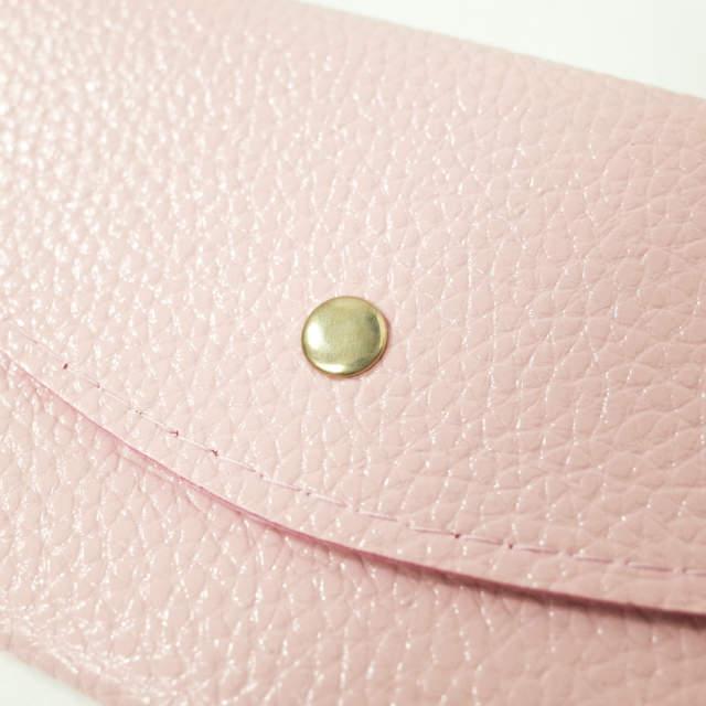 新品 no brand ノーブランド フェイクレザー ロングウォレット ピンク 二つ折り 長財布 カード入れ お札入れ h009 |  | 03