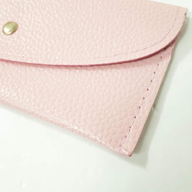 新品 no brand ノーブランド フェイクレザー ロングウォレット ピンク 二つ折り 長財布 カード入れ お札入れ h009 |  | 04