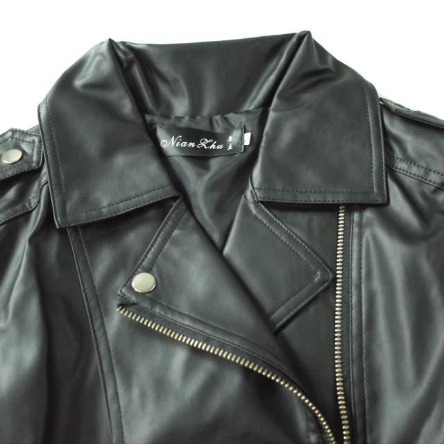 新品 no brand ノーブランド フェイクレザー ダブルライダースジャケット L ブラック アウター h054 |  | 03