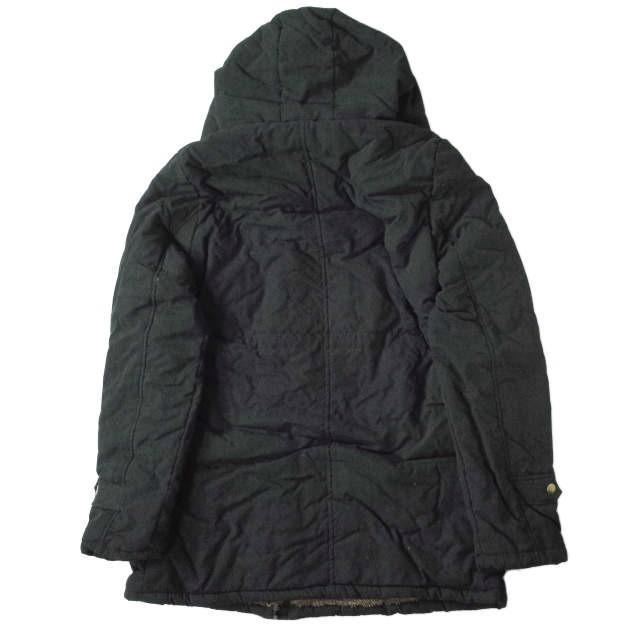 新品 no brand ノーブランド ファー付き フーデッドコート M ブラック 裏ボア アウター h067 |  | 01