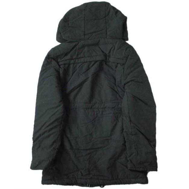 新品 no brand ノーブランド 裏ボア フーデッドコート XL ブラック アウター h071 |  | 01