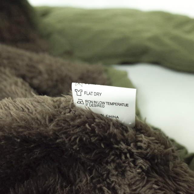 新品 no brand ノーブランド ファー付き フーデッドコート M OLIVE 裏ボア アウター h072 |  | 08
