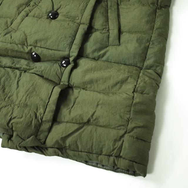 新品 no brand ノーブランド ボアカラー ダブルダウンコート L OLIVE トレンチ 中綿 アウター h073 |  | 05