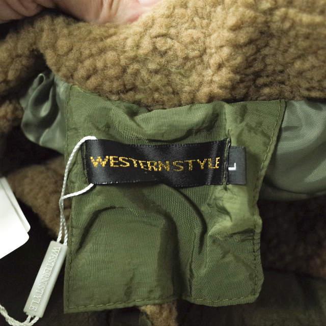 新品 no brand ノーブランド ボアカラー ダブルダウンコート L OLIVE トレンチ 中綿 アウター h073 |  | 08