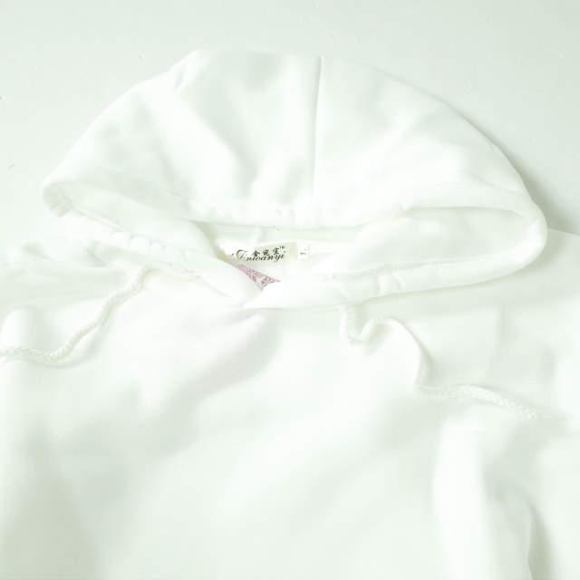 新品 no brand ノーブランド 裏起毛 スウェットプルオーバーパーカー L ホワイト トップス h075 |  | 02