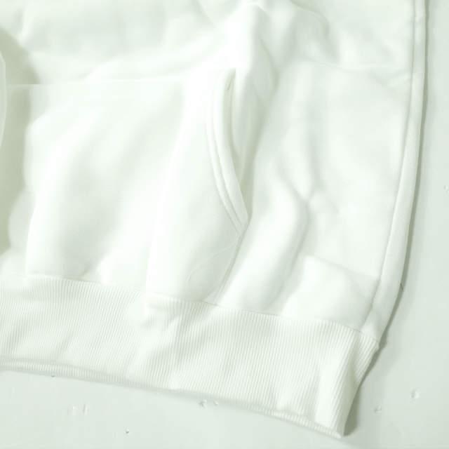 新品 no brand ノーブランド 裏起毛 スウェットプルオーバーパーカー L ホワイト トップス h075 |  | 03