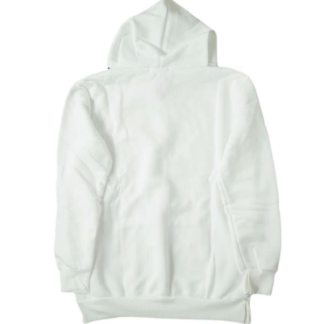 新品 no brand ノーブランド 裏起毛 スウェットプルオーバーパーカー L ホワイト トップス h076 |  | 01