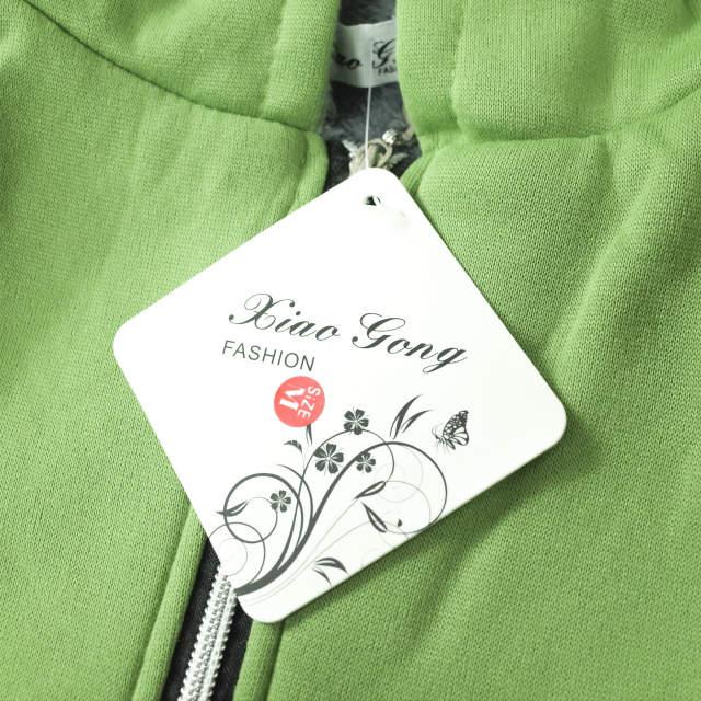 新品 no brand ノーブランド 裏ボア スウェットジップアップパーカー M グリーン トップス h079 |  | 02