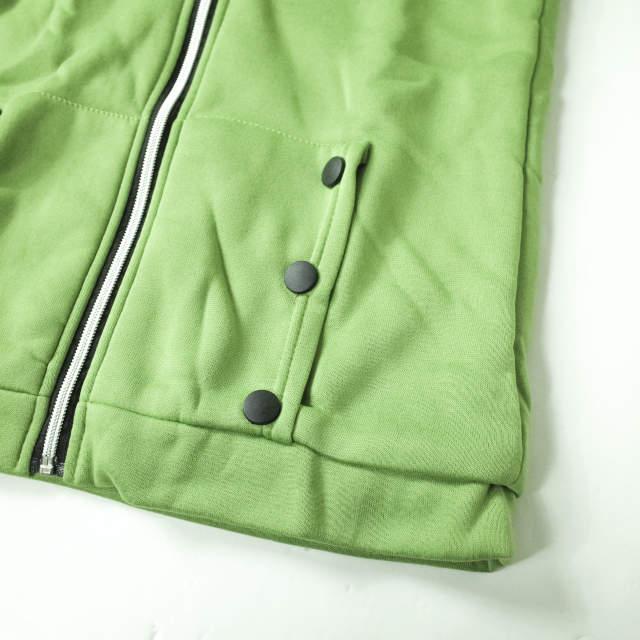 新品 no brand ノーブランド 裏ボア スウェットジップアップパーカー M グリーン トップス h079 |  | 04