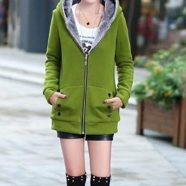 新品 no brand ノーブランド 裏ボア スウェットジップアップパーカー M グリーン トップス h079 |  | 09