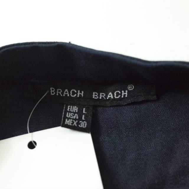 新品 no brand ノーブランド 刺繍デザイン シャツワンピース L ネイビー チュニック ロング トップス h080 |  | 06
