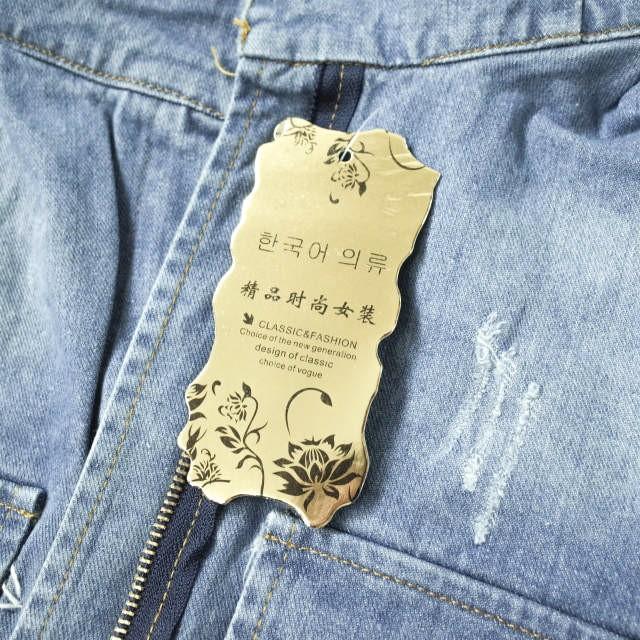 新品 no brand ノーブランド ダメージ加工 M-65デニムジャケット M Indigo Gジャン アウター h092 |  | 03