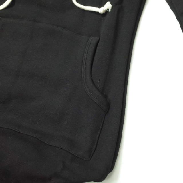 新品 no brand ノーブランド パーカーマキシワンピース M ブラック スウェット 裏フリース ロング トップス h096 |  | 04